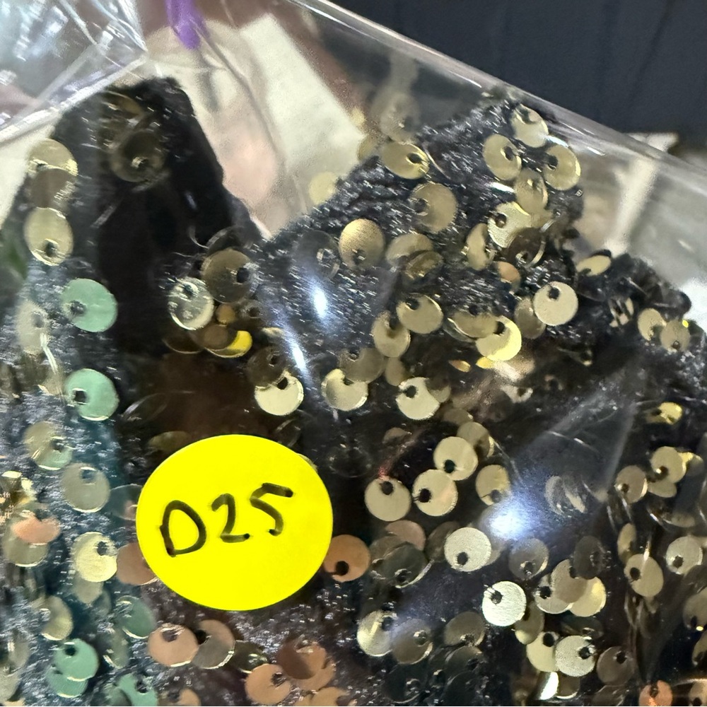 cupcakes & cashmere Black and Gold Sequin A-Line Dress - Picture 5 of 5